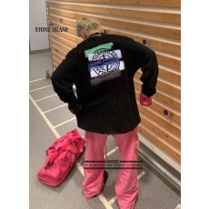 스* 페인트 패턴 디자인 긴팔티셔츠 (시보리없음)