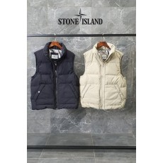 스* 스트리트 원형 패턴 오리털 패딩쪼끼