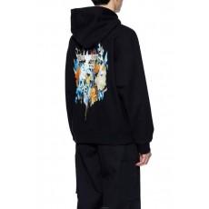 우** 멀티플라워 후드티