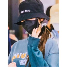 미*** 로고 자수 버킷햇 수입