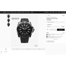 구* 다이브 아날로그 쿼츠 블랙 다이얼 블랙 40mm