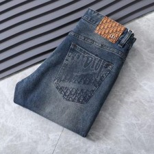 디* 로고 포인트 워싱스판 데님진수입최고급