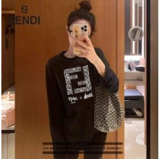 펜* 레터링 FF로고 디자인 긴팔티셔츠 (시보리없음)