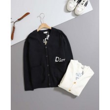 디* 수입 로고 자수 힐튼 넬 가디건