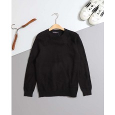 루* 수입 모노그램 로고 패턴 니트