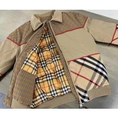 버** 수입고급 3D 체크패턴 패딩자켓