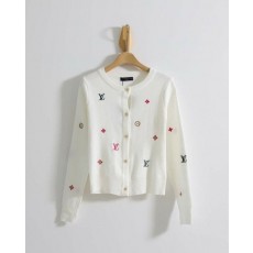 루* 컬러 모노그램 카라 니트