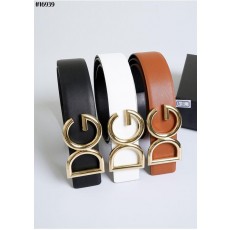 돌* 도핀 DG 금장 레더 벨트 (펀칭식)