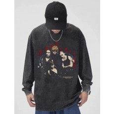 피**** FOG ESSENTIALS 록밴드 로고 프린트 워싱 티셔츠