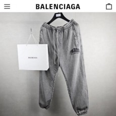 발**** 파리 로고 피그먼트 오버핏 팬츠