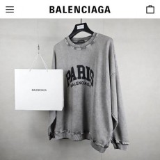 발**** 파리 로고 피그먼트 오버핏 맨투맨