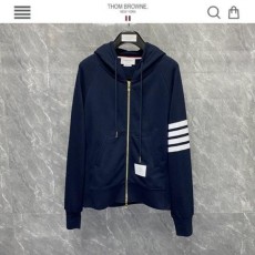 톰* 사선완장 시그니쳐 코튼 후드집업 네이비