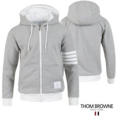 톰* 4바 배색 후드집업