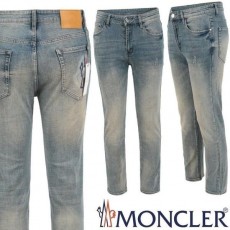 컬러 노블 프린트 슬림 일자진