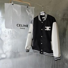 셀** 트리옹프 바시티 울 레더 테디 자켓