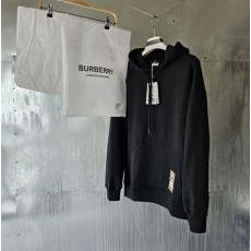 버** 체크 라벨 코튼 후디