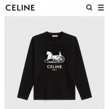 셀** 마차로고 긴팔 티셔츠