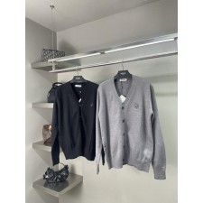 로** 신상 아나그램 자수 울 가디건