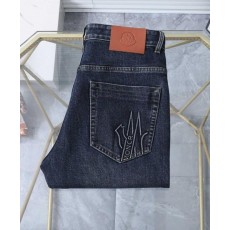 그레노블 엠보 워싱스판 데님진수입최고급