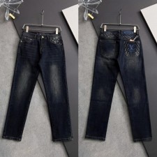 루* 모노그램 로고포인트 워싱스판 데님진수입최고급