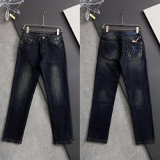 루* 모노그램 로고포인트 워싱스판 데님진수입최고급