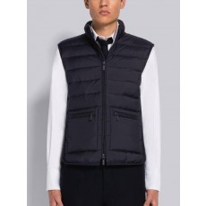 톰* 울트라 라이트 나일론 테크 퍼넬 넥 다운 베스트