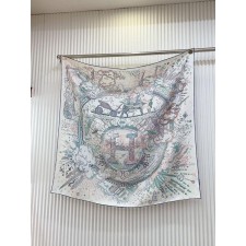 에*** 몽환 H로고 사각 스카프