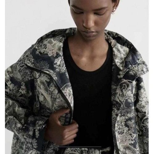 디* 애니멀 프린트 바람막이 자켓