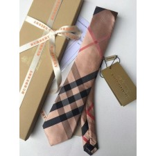 버** 체크 실크 넥타이