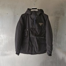 프** 포켓 로고 구스 후드자켓