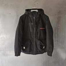 프** 클립포켓 로고 구스 후드자켓