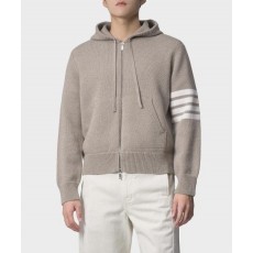 톰* 4바 니트 후드 집업 자켓