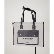 버** 프레야 캔버스 포켓 토트 백 스몰