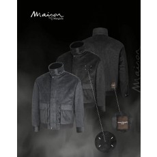 메* 마르지엘라 로고패치 스웨이드 집업