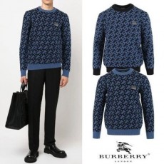 버** 플레이트 울 자카드 스웨터 니트