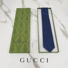 구* GG 패턴 실크 자카드 타이 743