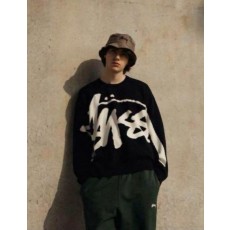 스** 빅로고 스탁 자카드 스웨터 니트수입풀(남녀공용)