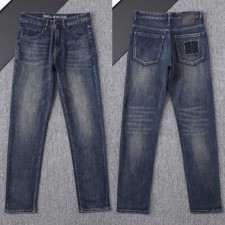 로** 아나그램 로고자수 워싱스판 데님진수입최고급