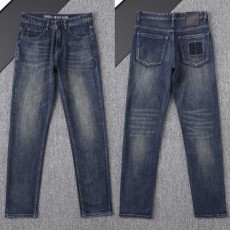 로** 아나그램 로고자수 워싱스판 데님진수입최고급