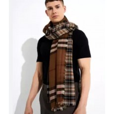 버** 클래식 체크 울캐시 실크 리버서블 머플러수입최고급