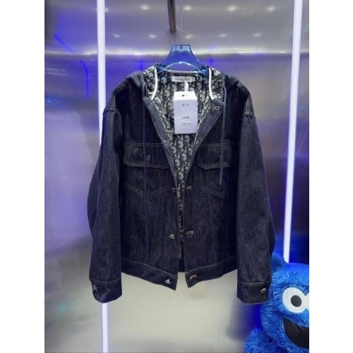 디* 오블리크 데님 여성 후드자켓