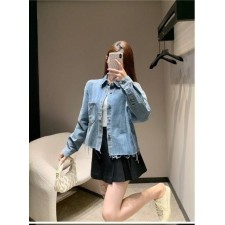 미*** 데님 셔츠 뒷포인트 재킷