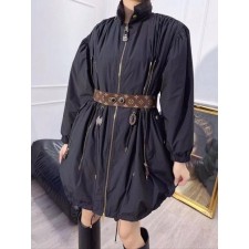 루* 지퍼 야상(벨트포함)