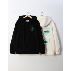 오* 양털집업후드