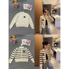 샤* 셀레터링 지퍼 니트집업(두툼)