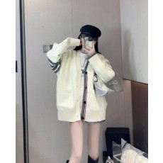 톰* 사선 완장 가디건(두툼)