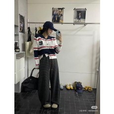 미*** 카라 배색 가디건(두툼)