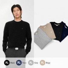 버** 기마 자수 크루넥 니트 (남성)