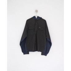 발**** 25 하이브리드 체크 포켓 후드 셔츠  수입