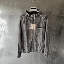 미*** 체크 테크니컬 패브릭 봄버 자켓